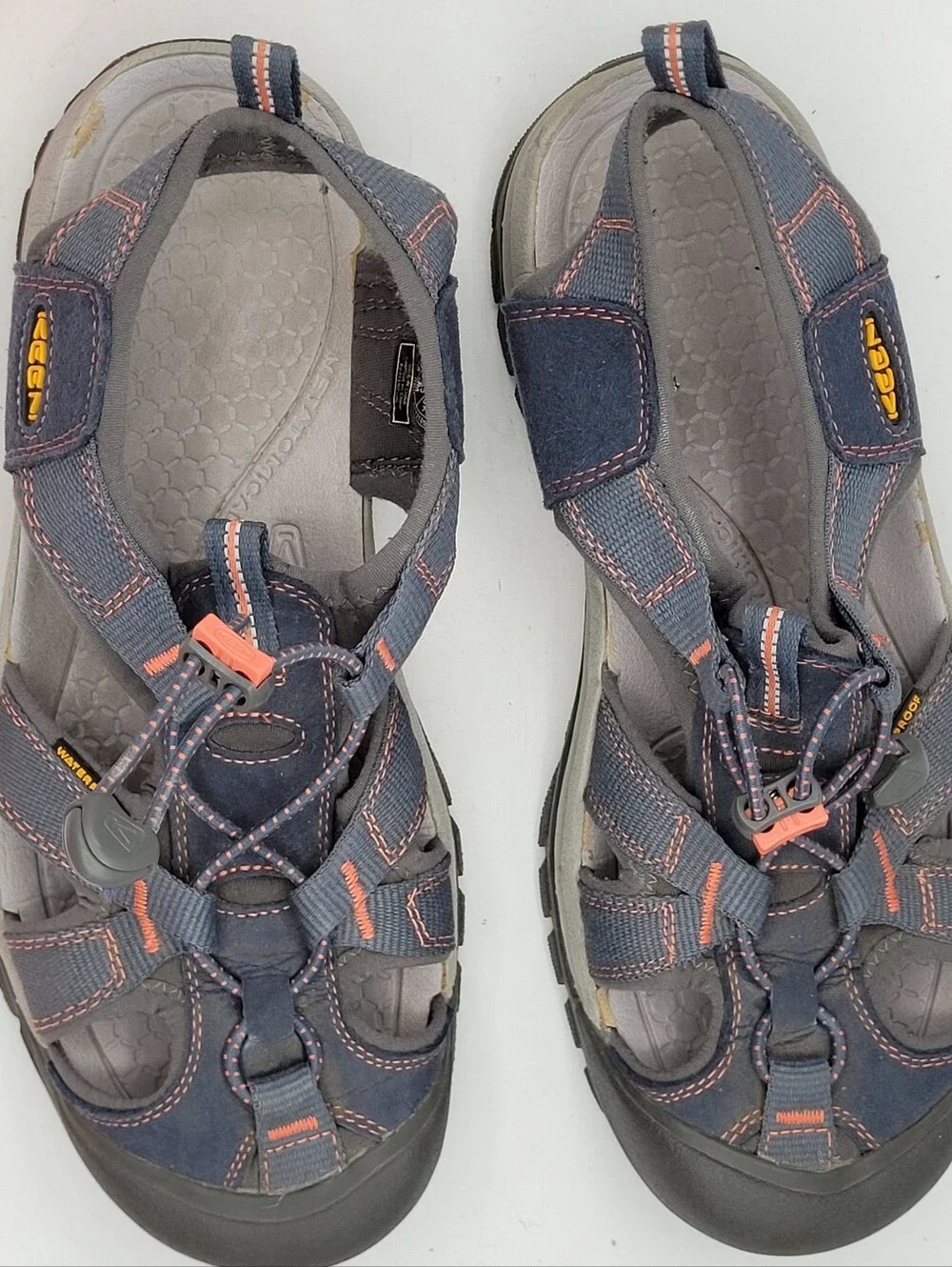 KEEN Womens Newport Sandal - Navy with Coral Size 9.5